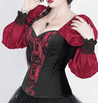 Guenivere Pirate Overbust Corset with Attached Sleeve