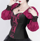 Guenivere Pirate Overbust Corset with Attached Sleeve