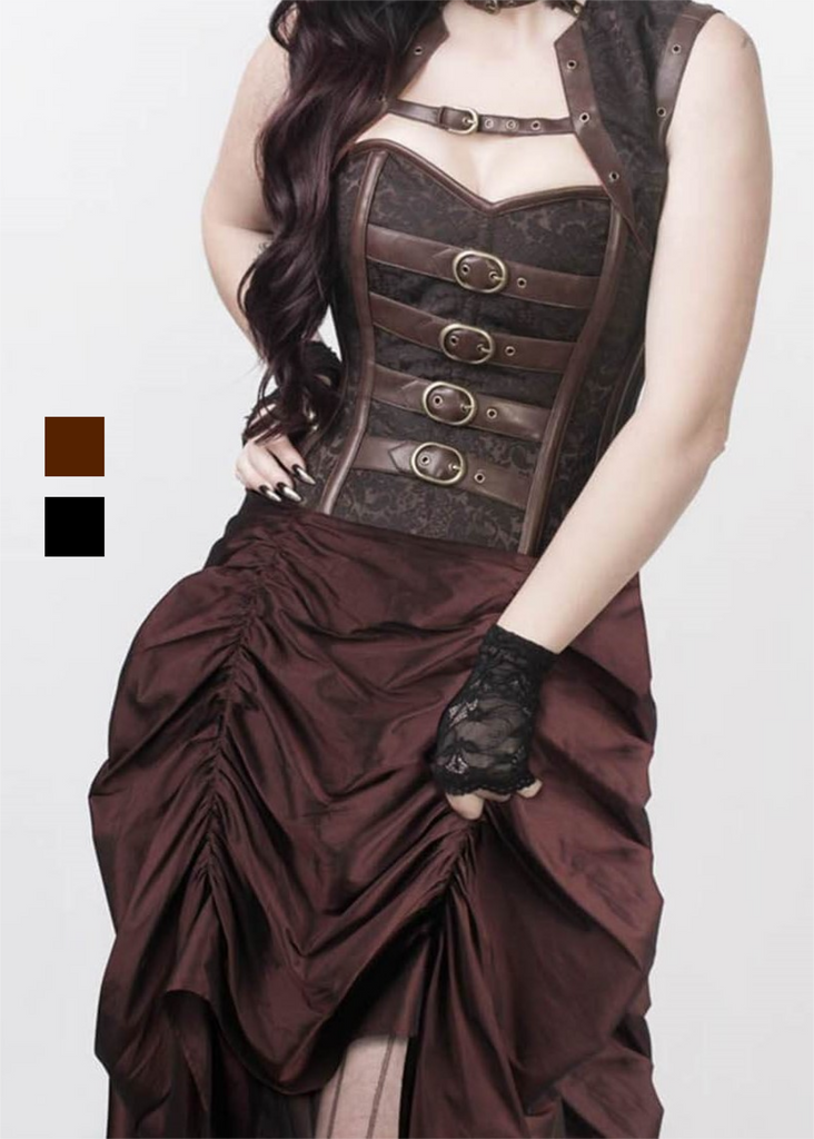 Elara Pirate Overbust Corset Dress – Jackdaw's Landing LLC